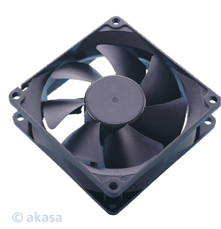 AKASA Black Paxfan - 8cm vetrák, čierny