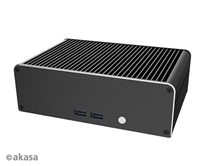 AKASA case Newton CTN, fanless case, černá A-NUC75-M1B