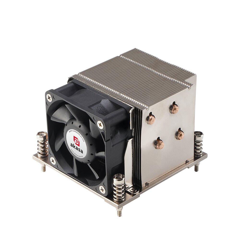 AKASA chladič CPU - 2U LGA1851 / LGA1700 AK-CC7502BP01