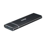 AKASA externí box pro M.2 SSD SATA II/III / AK-ENU3M2-02 / USB Type-C / hliníkový / černý