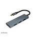 AKASA - externí USB hub - USB typ-C na 4 x USB 3.0 AK-CBCA25-18BK
