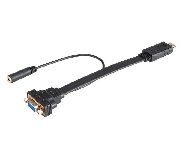 AKASA - HDMI na VGA s audio konektorem AK-CBHD18-20BK