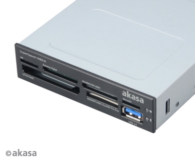 AKASA int. USB 3.0 interní čtečka karet + USB 3.0 AK-ICR-14