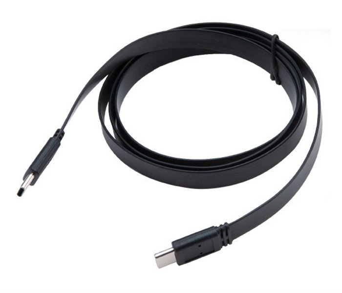AKASA kabel PROSLIM USB 3.1 Gen2 Type-C na Type-C / AK-CBUB46-10BK / 1m / černý