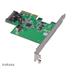 AKASA PCIe karta USB 3.2 Gen 2 interní konektor AK-PCCU3-06