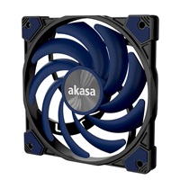 AKASA ventilátor ALUCIA XS12 (Photic Blue Edition), 12cm fan AK-FN122-BL