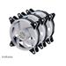 AKASA ventilátor VEGAS AR7, sada 3x120mm RGB LED + prodlužovací kabel AK-FN107