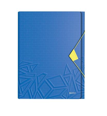 Aktovka s přihrádkami Leitz UrbanChic, PP, A4, modrá 39970032