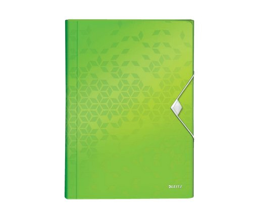 Aktovka s přihrádkami Leitz WOW, PP, zelená 45890054