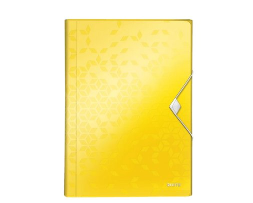 Aktovka s přihrádkami Leitz WOW, PP, žlutá 45890016