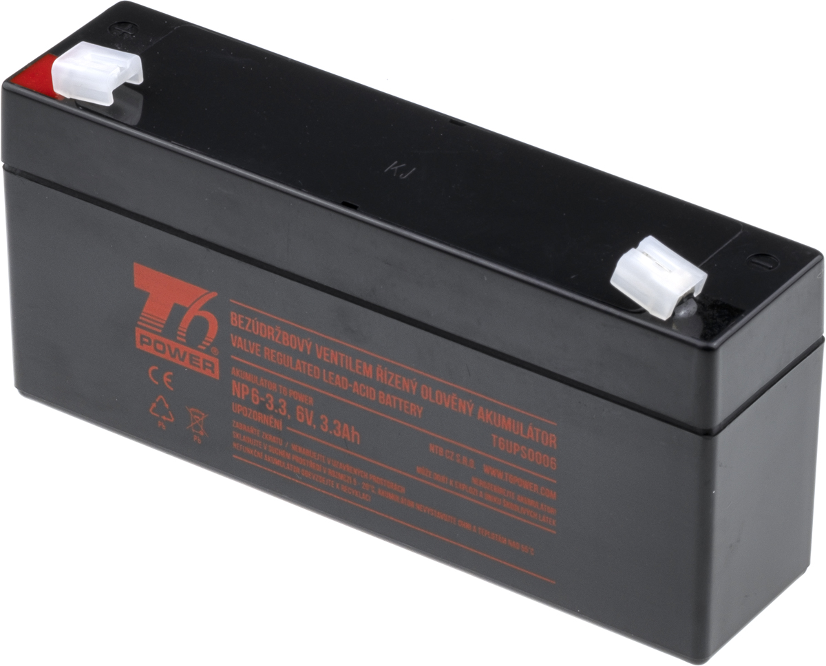 Akumulátor T6 Power NP6-3.3, 6V, 3,3Ah T6UPS0006