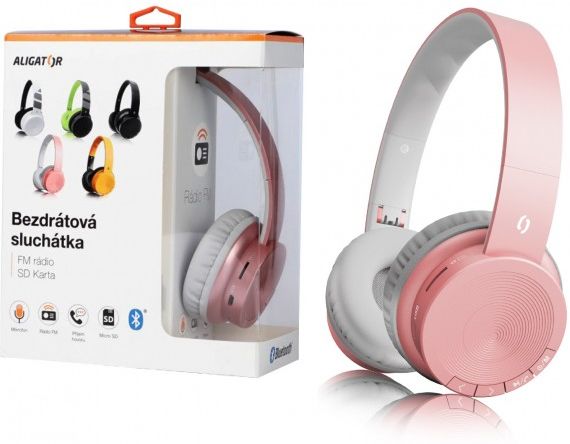 ALI BT sluch. AH02,FM,SD,rosegold AH02RG 8595181199947