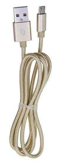 ALI datový kabel microUSB,zlatý DAKT009 8595181140239