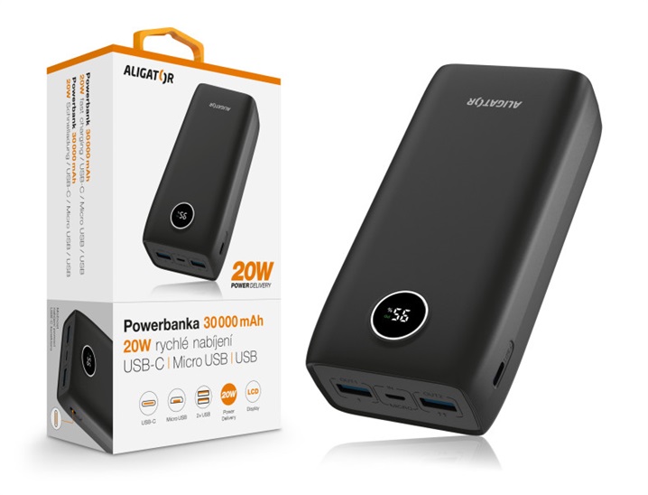ALI PB PD 20W+QC 22,5A,30000mAh PBPD30BK 8596426107239