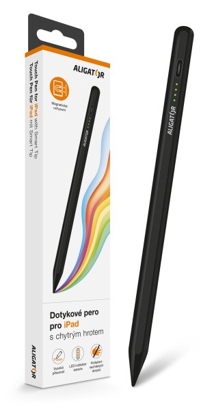 Aligator Dotykové pero pro iPad s chytrým hrotem, černé TP01