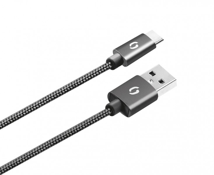 ALIGATOR PREMIUM 2A kabel, USB-C, černý DATKP26