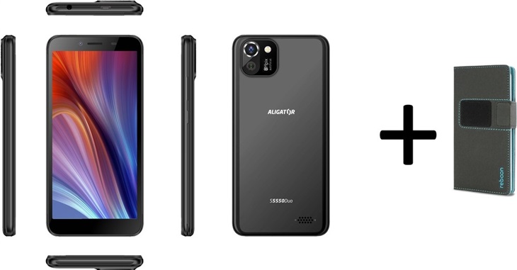 Aligator S5550 Duo 16GB Black+XS2 šedá 100001880416