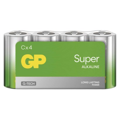 Alkalická batéria GP Super LR14 (C), fólia 4891199217883