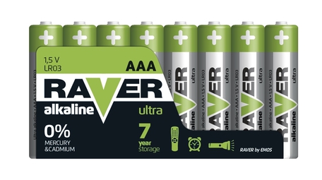 Alkalická batéria RAVER LR03 (AAA)