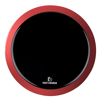 All New, Bezdrôtová nabíjačka, ultra tenká, pro telefon, červená, 5/9V, 10W, ochrana proti prehriat WP315-R