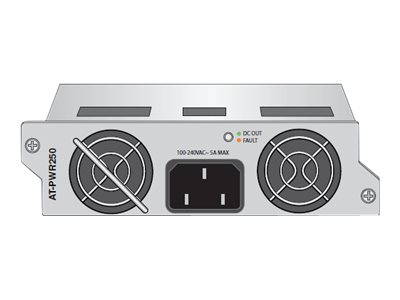 Allied Telesis AT-PWR250 - Zdroj napájení - nadbytečný (zásuvný modul) - AC 100-240 V - 250 Watt - AT-PWR250-30