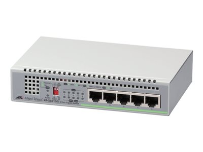 Allied Telesis CentreCOM AT-GS910/5 - Přepínač - neřízený - 5 x 10/100/1000 - desktop AT-GS910/5-30
