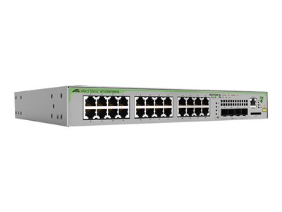 Allied Telesis CentreCOM AT-GS970M/28 - Přepínač - L3 - řízený - 24 x 10/100/1000 + 4 x SFP (mini-G AT-GS970M/28-50
