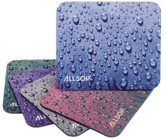 Allsop podložka pod myš, kapky - modrá 05494