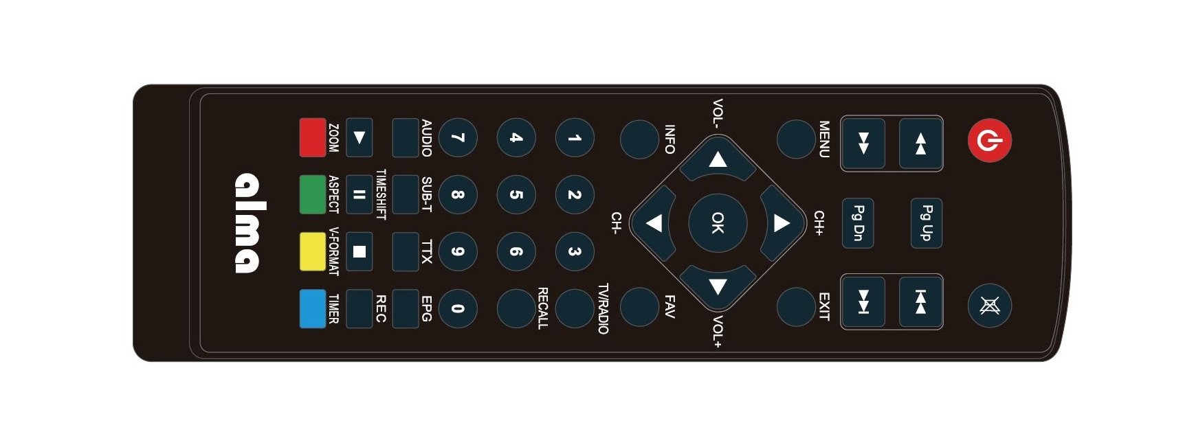 ALMA dálkové ovládání pro THD 2550,2650 DOVAL00008