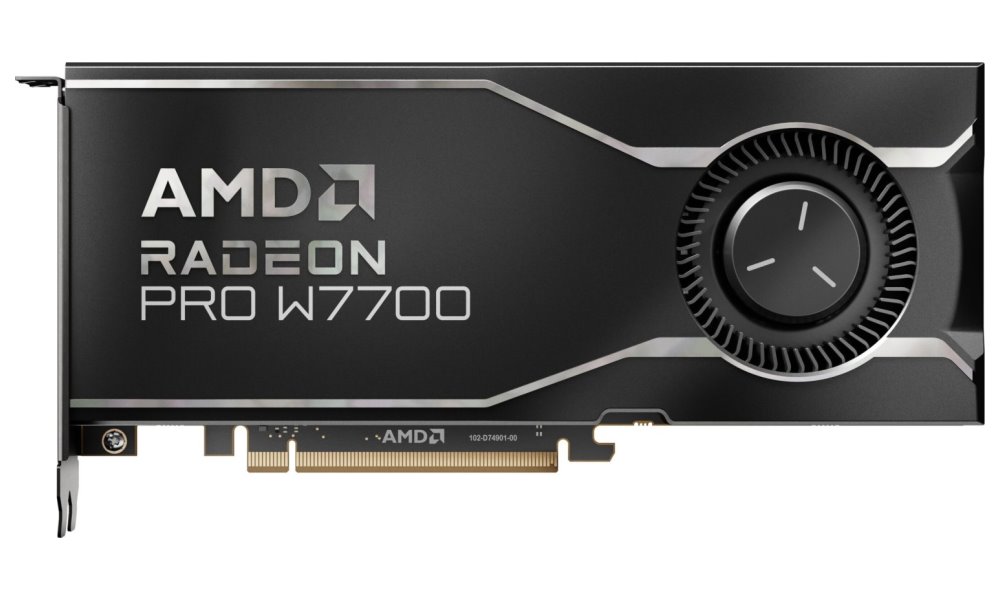 AMD Radeon PRO W7700 16GB GDDR6 / PCIe 4.0 / 4x DP / 100-300000006