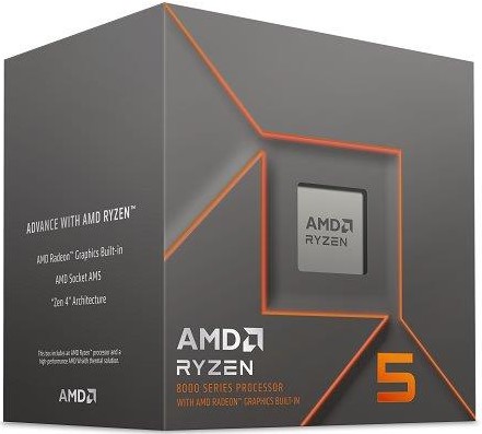 AMD Ryzen 5 6C/12T 8500G (3.5/5.0GHz,22MB,65W,AM5, AMD Radeon 740M Graphics) Box, chladič Wraith Stealt 100-100000931BOX