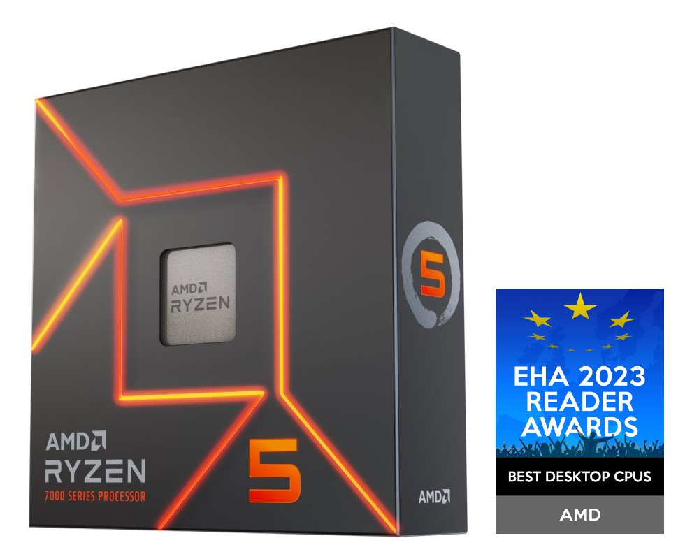 AMD, Ryzen 5 7600X, Processor BOX, soc. AM5, 105W, Radeon™ Graphics, bez chladiča 100-100000593WOF