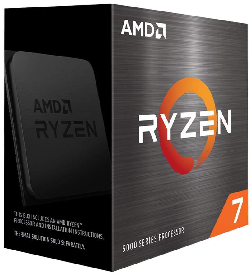 AMD Ryzen 7 5700X (až do 4,6GHz / 36MB / 105W / no VGA / SocAM4) Box, bez chladica 100-100000926WOF