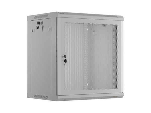 ANBERG INSTALAČNÍ skříň 19" 12U 600X450 ŠEDÉ PERFOROVANÉ DVEŘE (PLOCHÉ BALENÍ) WF01-6412-23S