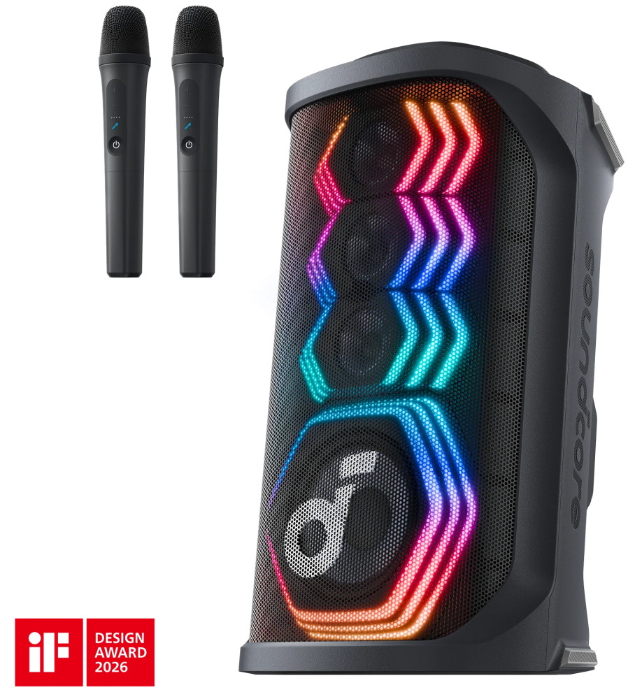 Anker Soundcore Rave 3S/ reproduktor/ Bluetooth/ 200W/ 6,55" woofer/ 2x mikrofon/ černý A31A3012