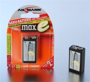 Ansmann akumulátor 9V NiMH 200 mAh (1 ks) maxE 8766