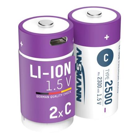 Ansmann Li-ion typ C, min 2300mAh, s nabíjecí elektronikou, USB-C 14689