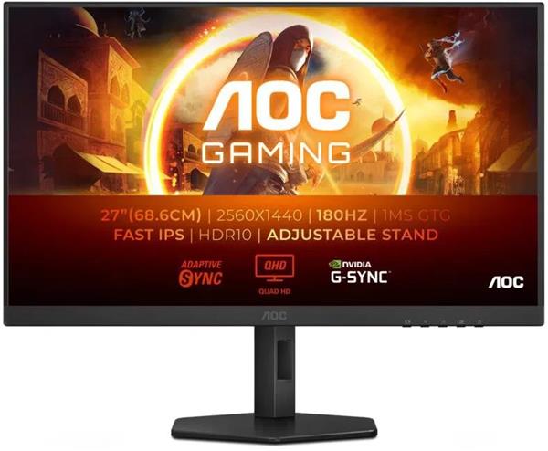AOC AGON/Gaming Q27G4XF/27"/IPS/QHD/180Hz/1ms/Black/3R