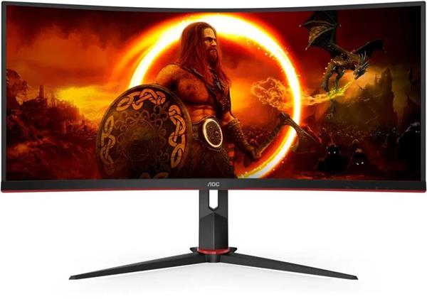 AOC CU34G2XP/BK 34" Fast VA 3440x1440 80M:1 1ms 400cd HDMI DP čierny/červený