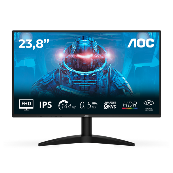 AOC LCD 24B36X 23,8" IPS/1920x1080@144Hz/0,5ms/300cd/HDMI/DP/VESA