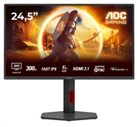 AOC MT 24,5" Q25G4SR - 2560x1440,IPS,300Hz,2xHDMI,1xDP,Repro,Pivot