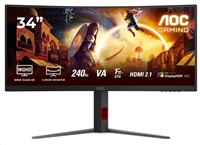 AOC MT 34" CU34G4Z - 3440x1440,VA,240Hz,2xHDMI,DP,USBhub,Pivot,Zakřivený