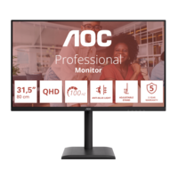 AOC Q32E4U 32"W IPS LED 2560x1440 20 000 000:1 4ms 350cd DP 2xHDMI Pivot repro