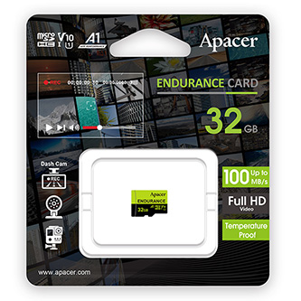 Apacer pamäťová karta Endurance, 32GB, micro SDHC, AP32GEDM0D05-R, UHS-I U3 (Class 10), V30, A1 DE032AED2XG0