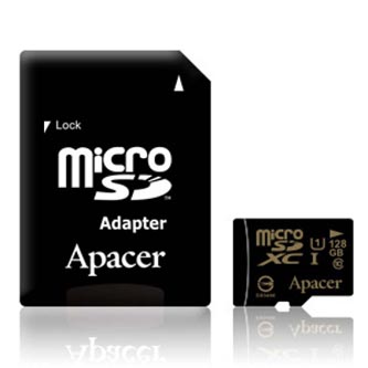 Apacer pamäťová karta Micro SDHC/SDXC 128GB Class 10 UHS-I AP128GMCSX10U1-R