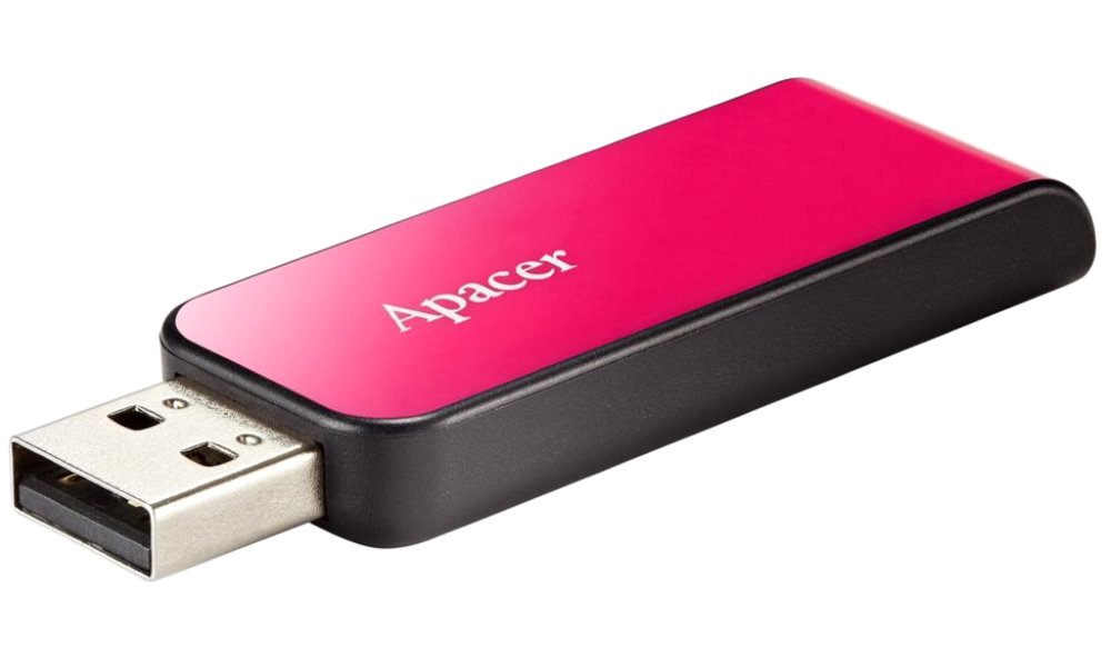 APACER USB Flash disk AH334 32GB / USB2.0 / růžová AP32GAH334P-1