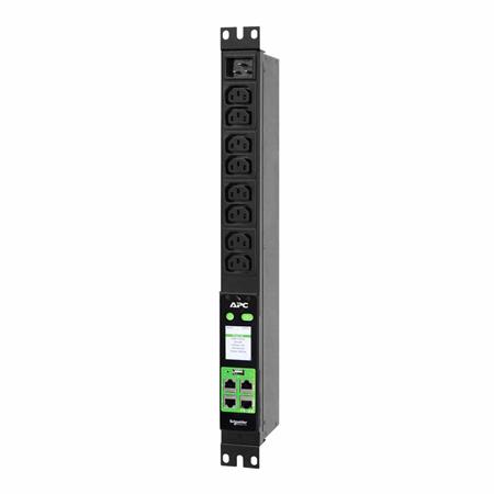 APC Easy Metered Rack PDU, 1U, 16A, 230V, C20-$>8 C13 outlets EPDU2016M