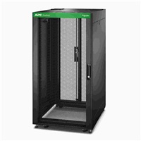 APC Easy Rack 600mm/24U/800mm, with Roof, Side panel,castors,feet and 4 Brackets, No Bottom, black ER6482