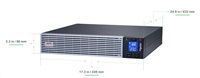 APC Easy UPS On-Line, 3000VA/2700W Li-ion, Rack/Tower 2U, 230V, 6 IEC C13+1 IEC C19 outlets, I.Card Slot,W/ r SRVL3KRIRK