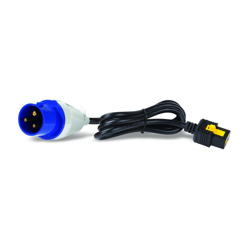 APC - Elektrický kabel - IEC 60309 16A (M) do IEC 60320 C19 - 16 A - 3 m - opatřený západkou - čern AP8758